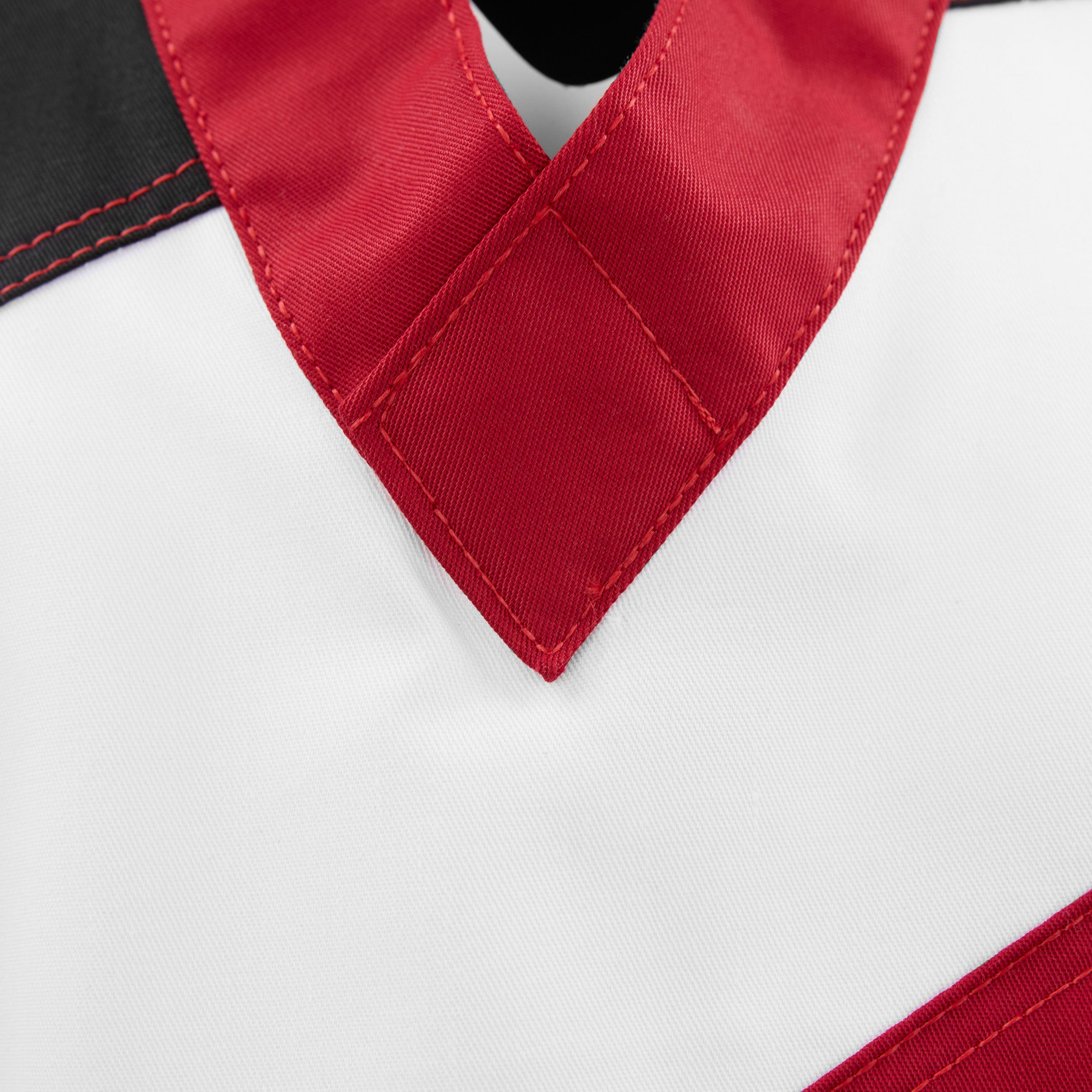 close up of uniform collar