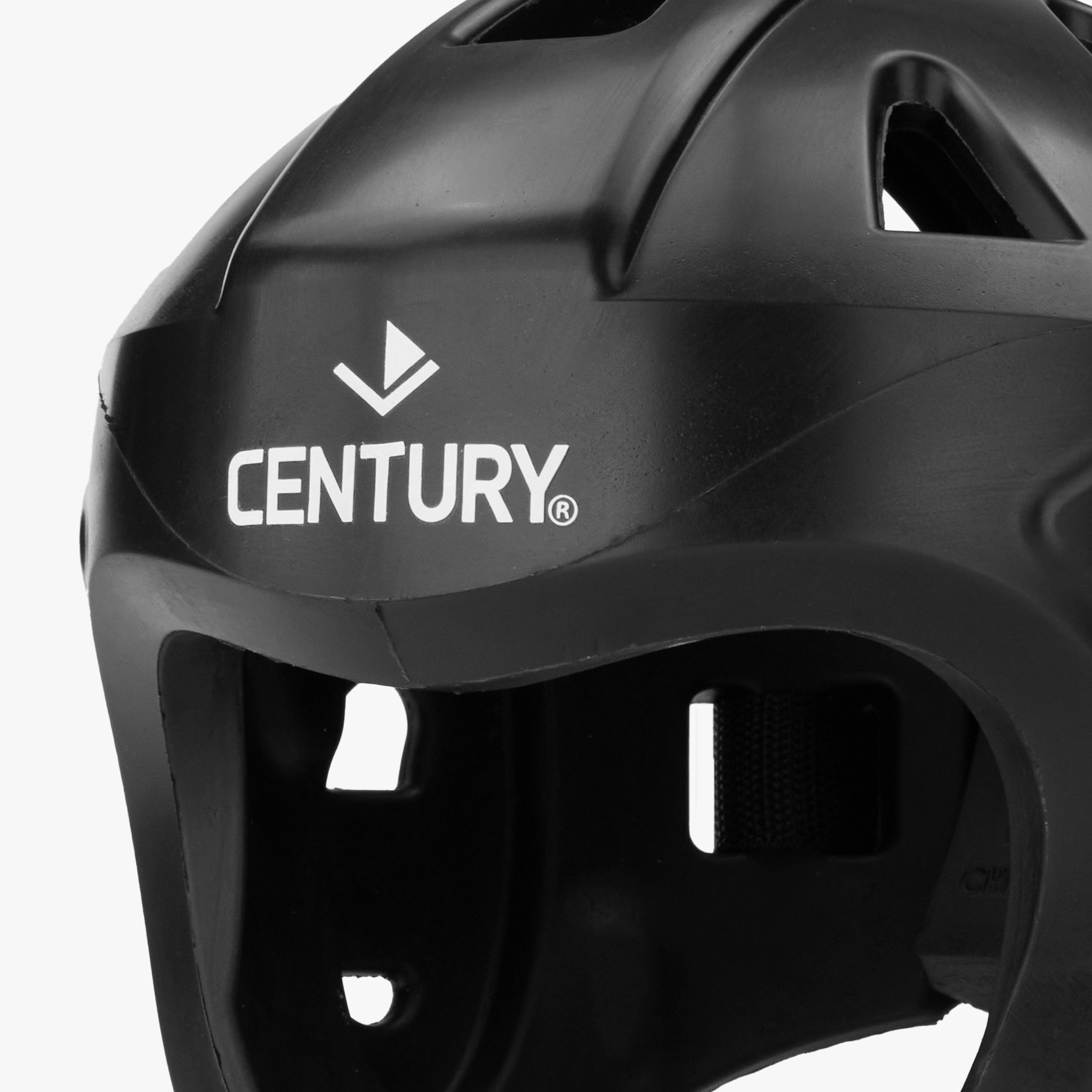 close up of century's c-gear evolution headgear forehead area