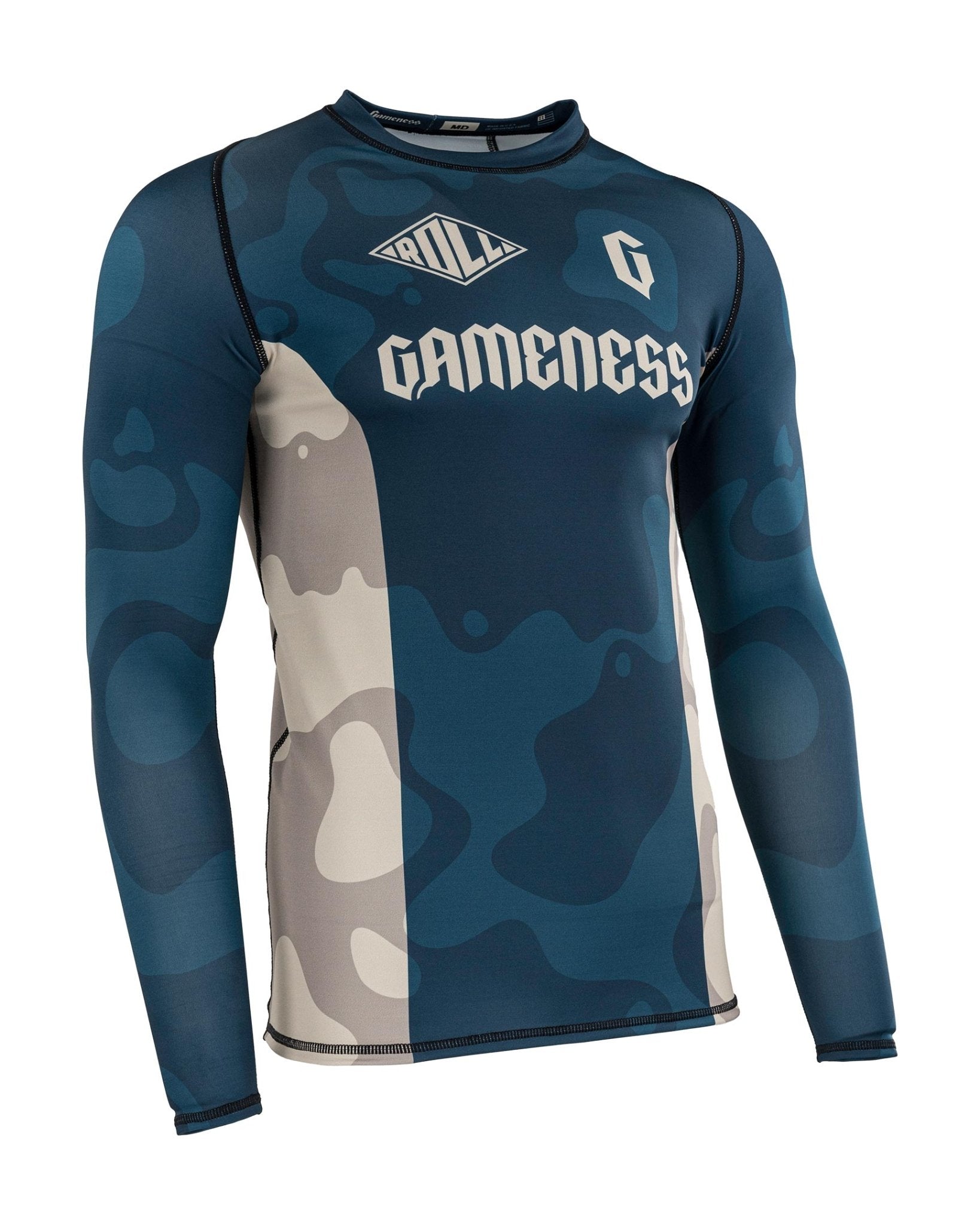 Gameness Men's Long Sleeved Meeting Of The Waters Rash Guard gameness-mens-long-sleeved-meeting-of-the-waters-rashguard-531432