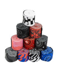 Inkline 120" Printed Hand Wraps - 120" / Black/White Respect