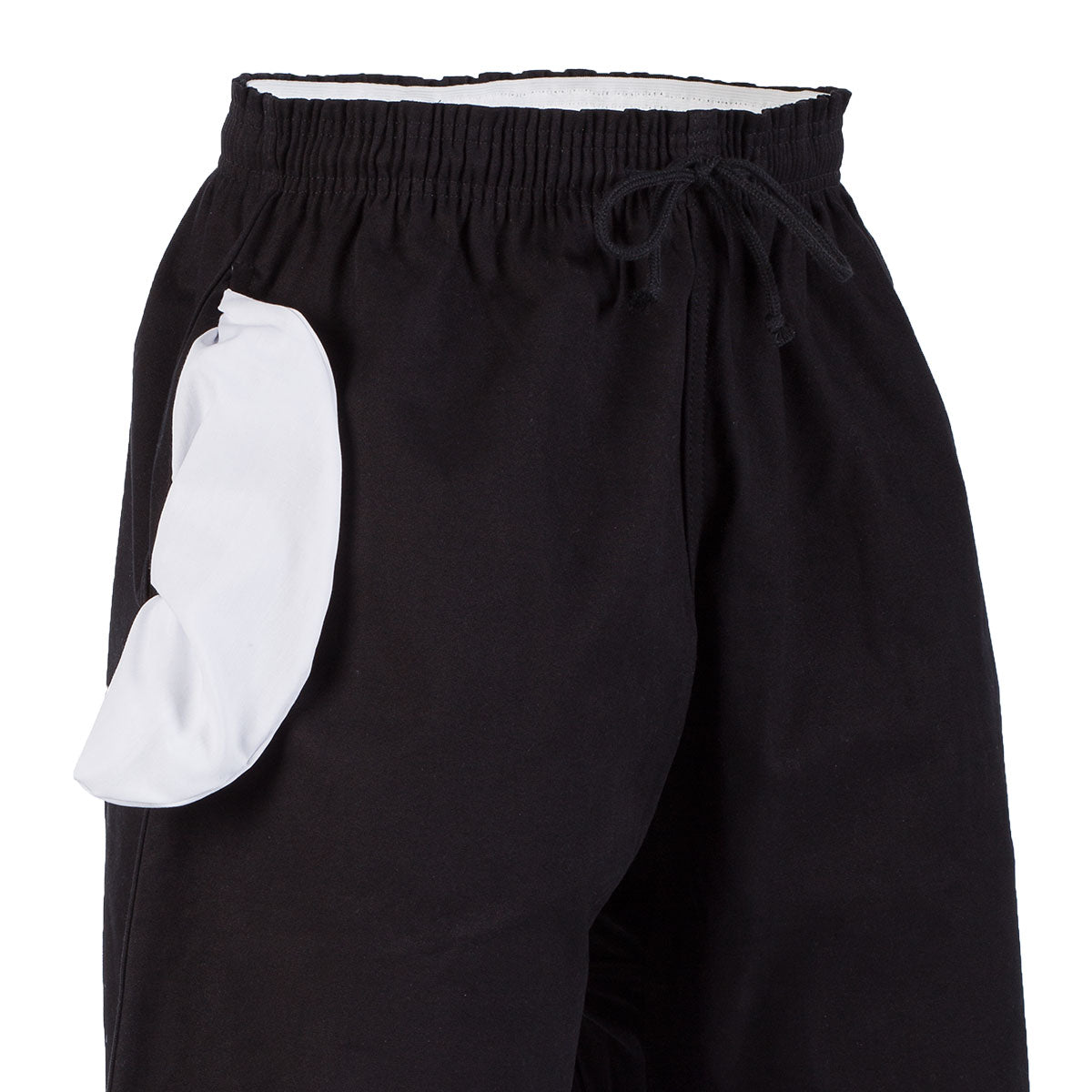 10 oz. Middleweight Brushed Cotton Elastic Waist Pants - Black 10-oz-middleweight-brushed-cotton-elastic-waist-pants-353227