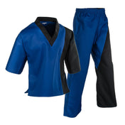 7 oz. Pullover Colorblock Splice Team Uniform Black Blue