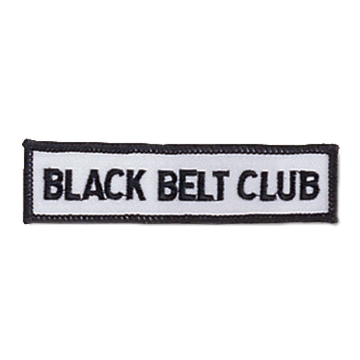 Iron-On Black Belt Club Patch
