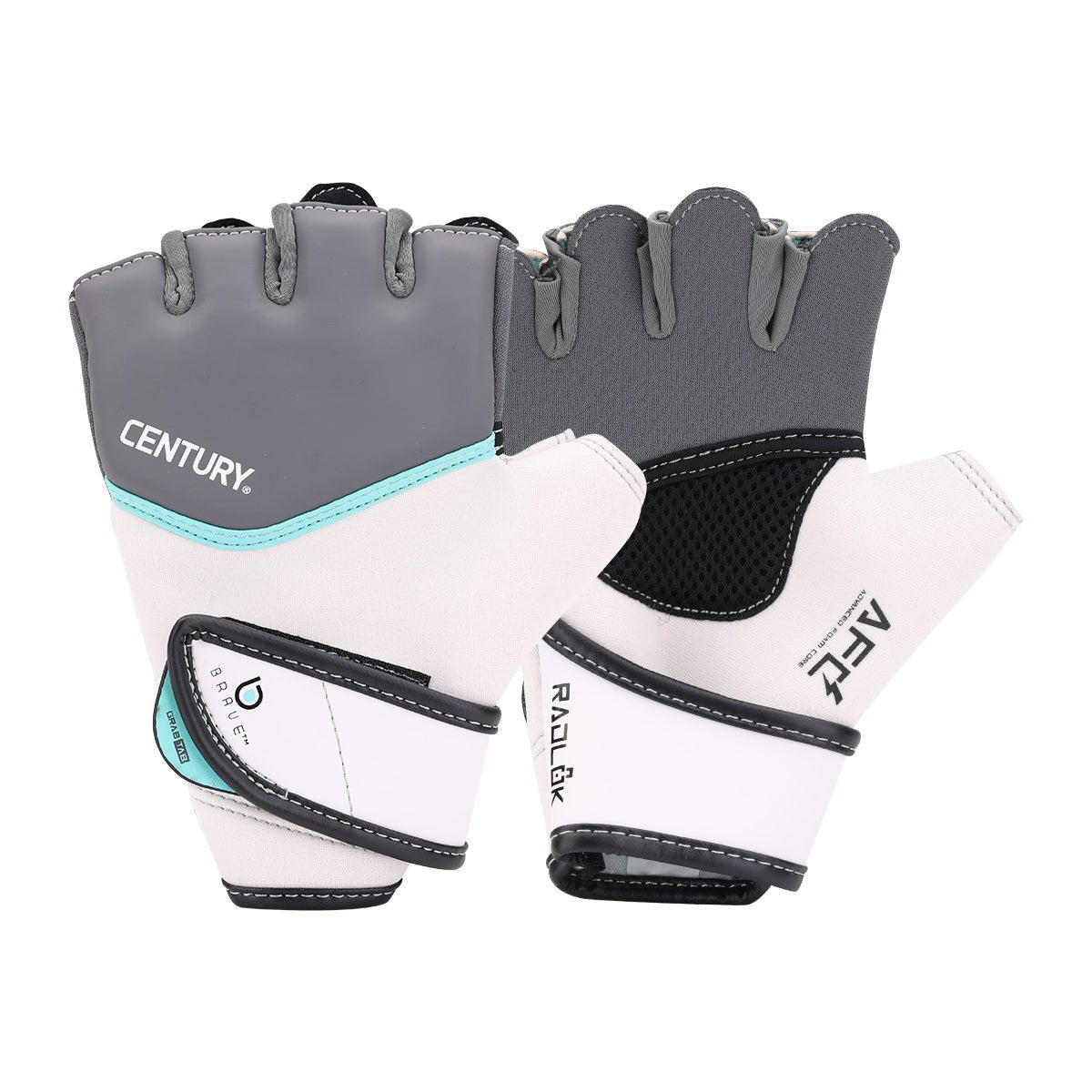 Brave Women's Gel Gloves White/Teal Brave Women's Gel Gloves White/Teal
