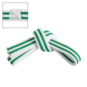 Double Striped Adjustable Belt White Green