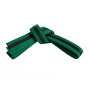 Double Wrap Black Striped Belt Green Black