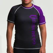 Gameness Female Short-Sleeve Pro Ranked Rash Guard Purple