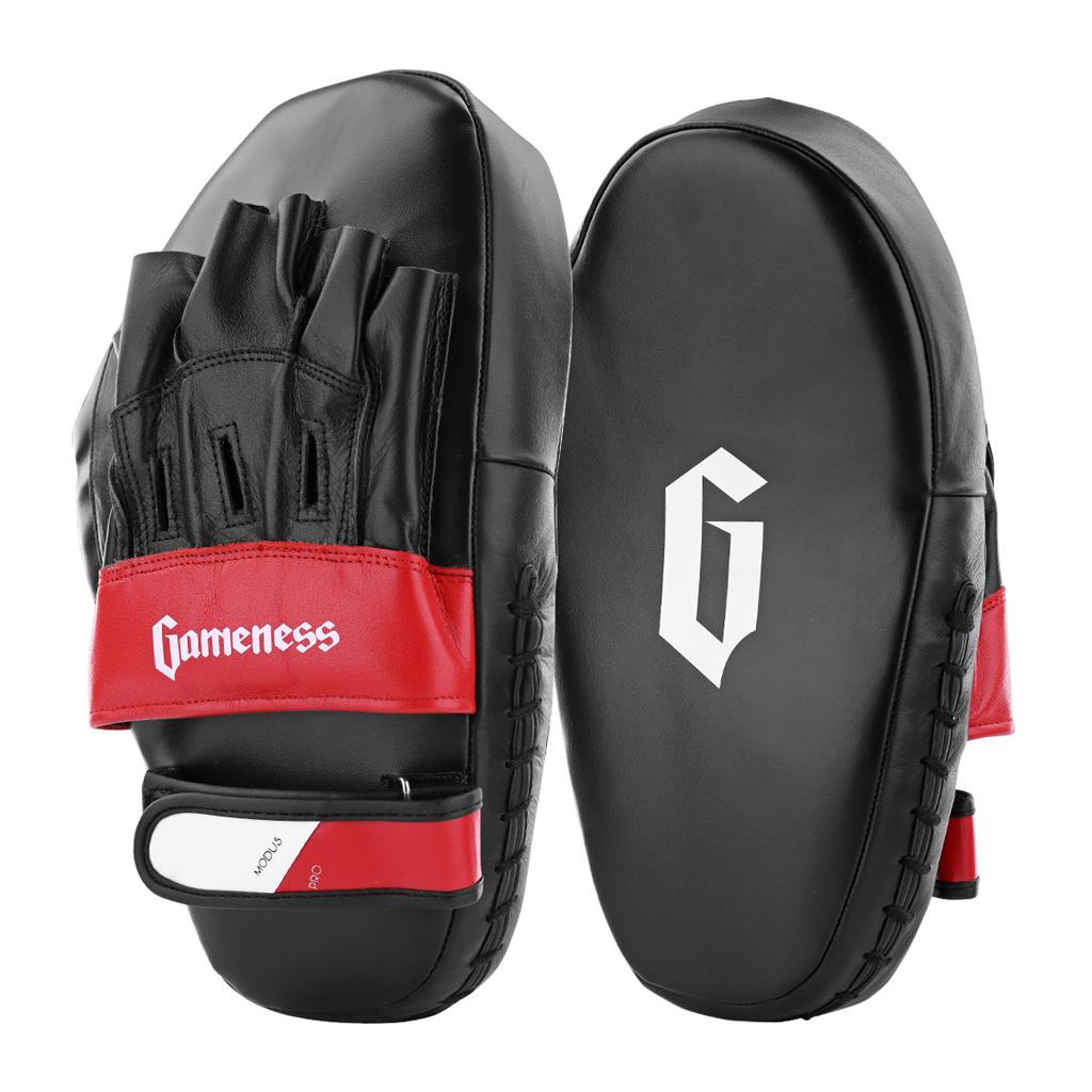 Modus Long Punch Mitts - Pair Black White Red