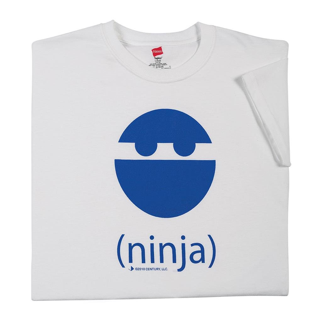 Ninja Boy Tee White Blue