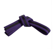 Single Wrap Striped Belt Purple Black