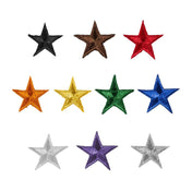 Iron-On Star Patches - 10 Pack 1" Purple