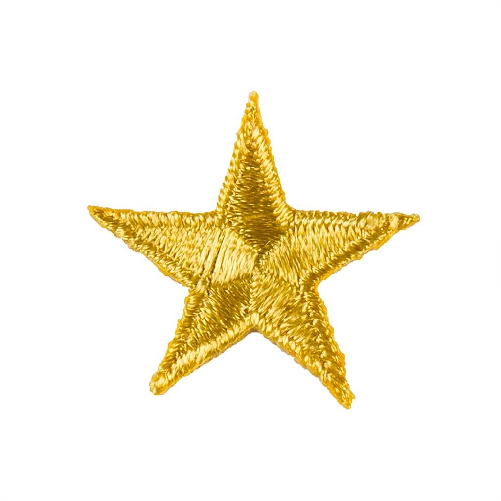 Iron-On Star Patches - 10 Pack Yellow
