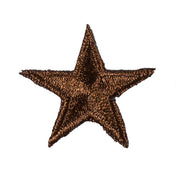 Iron-On Star Patches - 10 Pack Brown