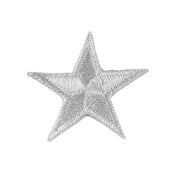 Iron-On Star Patches - 10 Pack 1" White