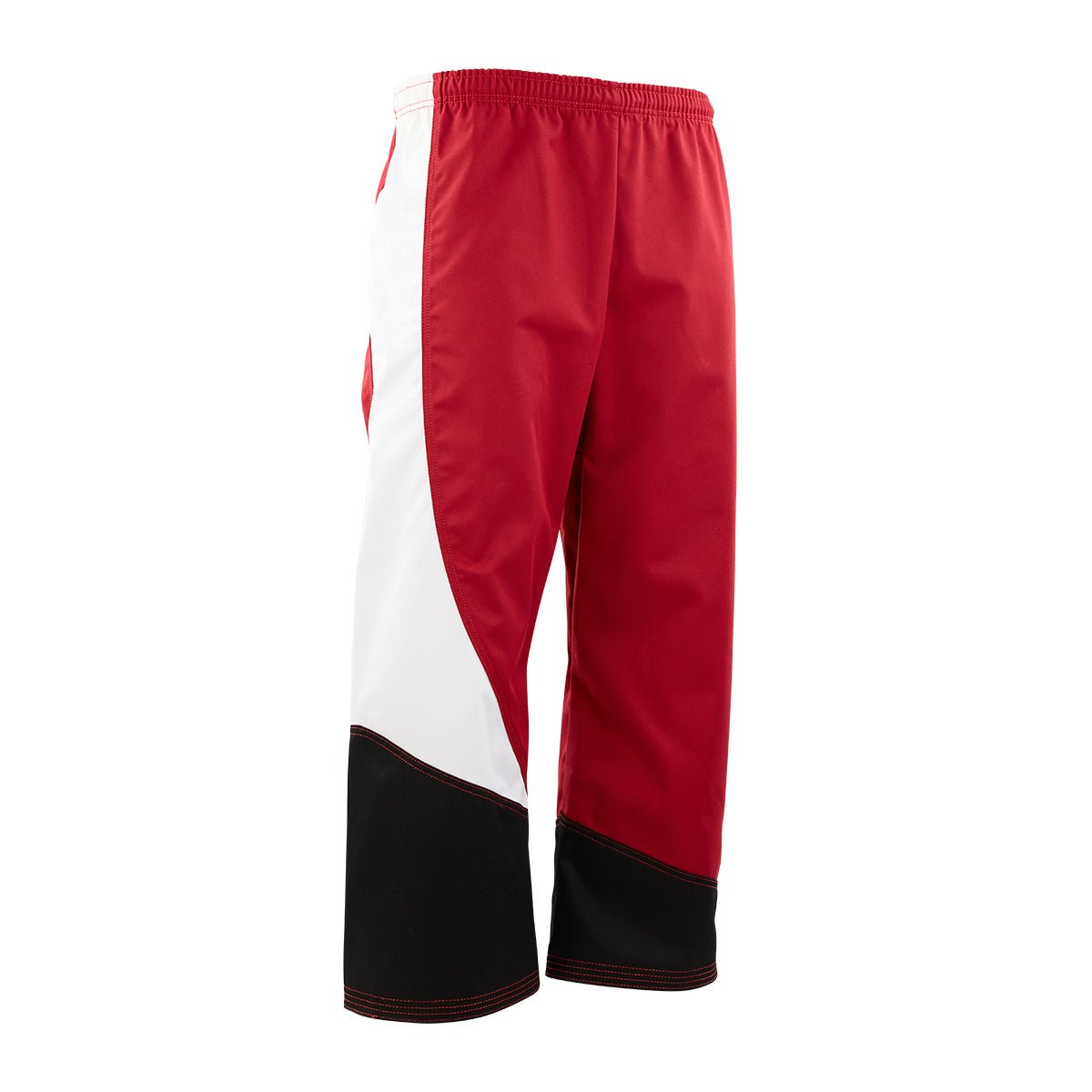 Tri-Color Diagonal Program Uniform Pants Black Red White