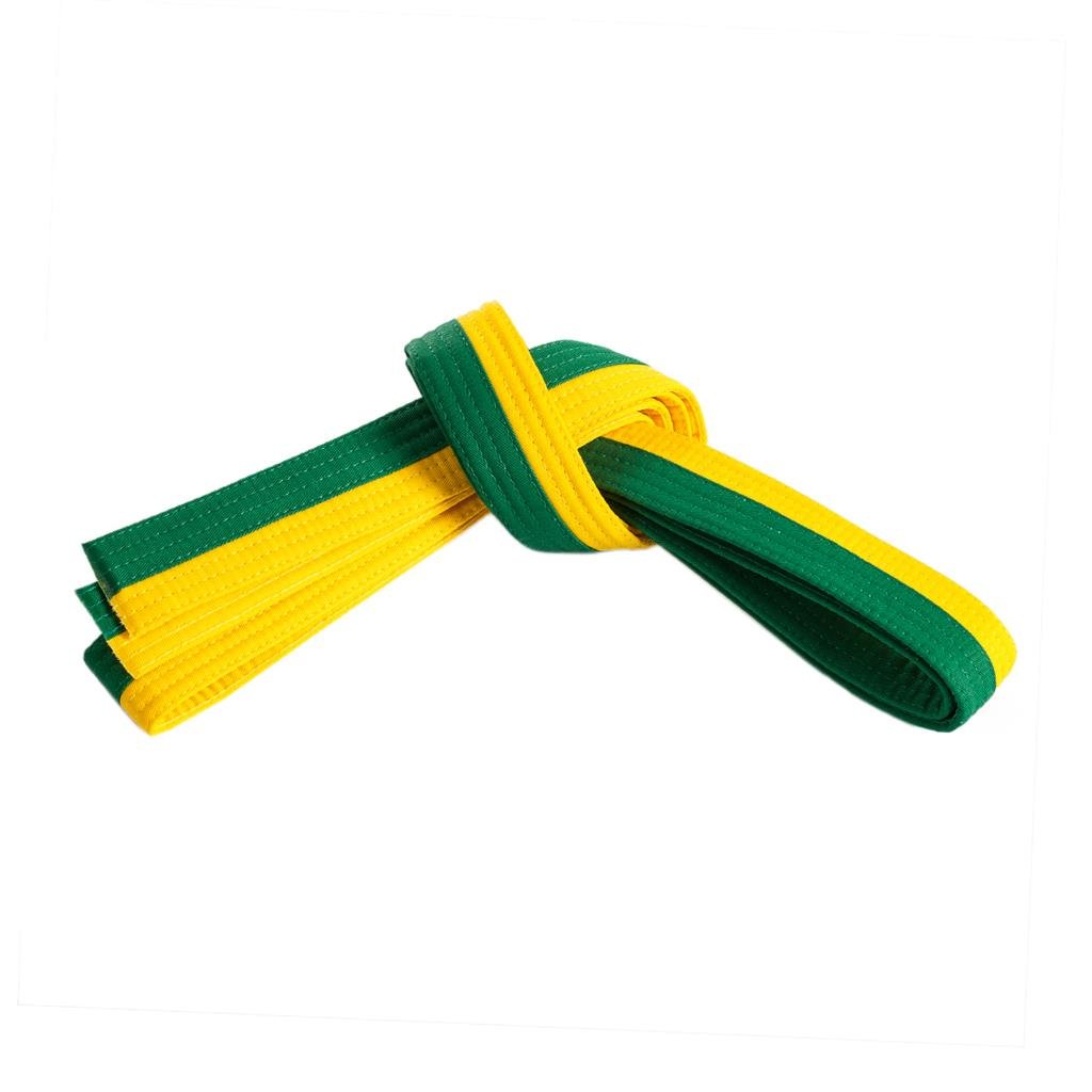 Two-Tone Single-Wrap Belts Yellow Green