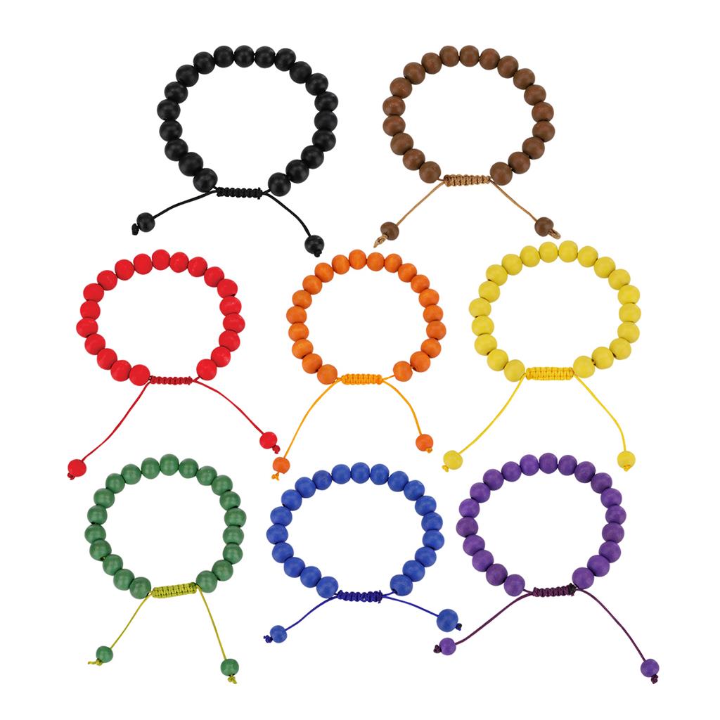 10 Friendship Bracelets Set. Martenitsa Bracelets. Pack of 10 Strings Bracelets  Bulk. Chevron Distance Bracelets with Heart or Star Bead 1mm