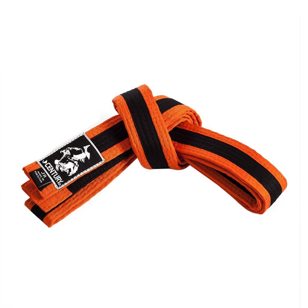 Youth Jiu-Jitsu Striped Belt Orange Black