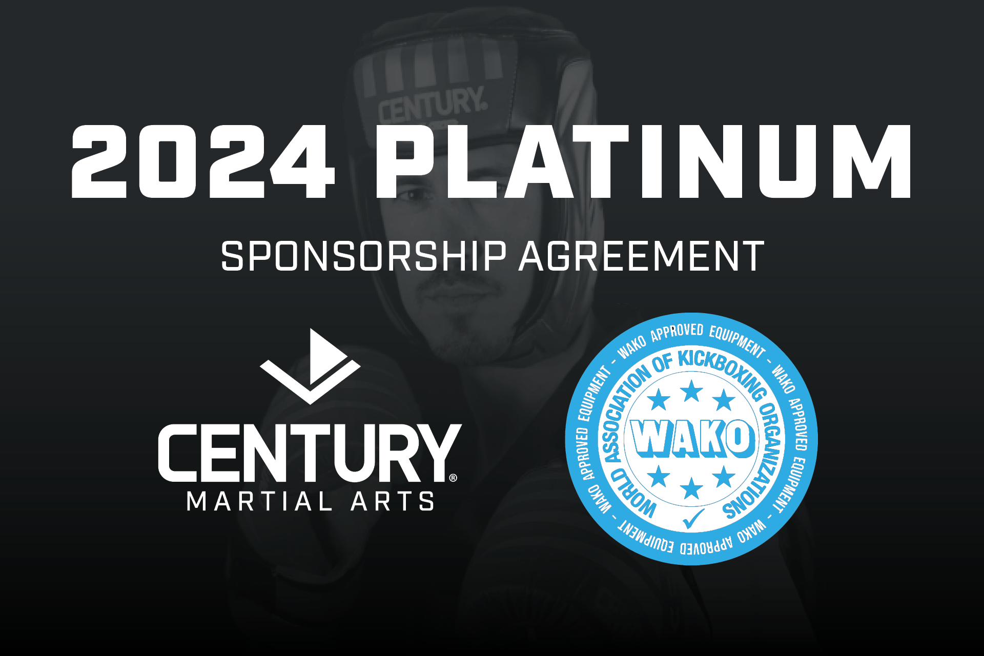WAKO and Century sponsorship agreement graphic