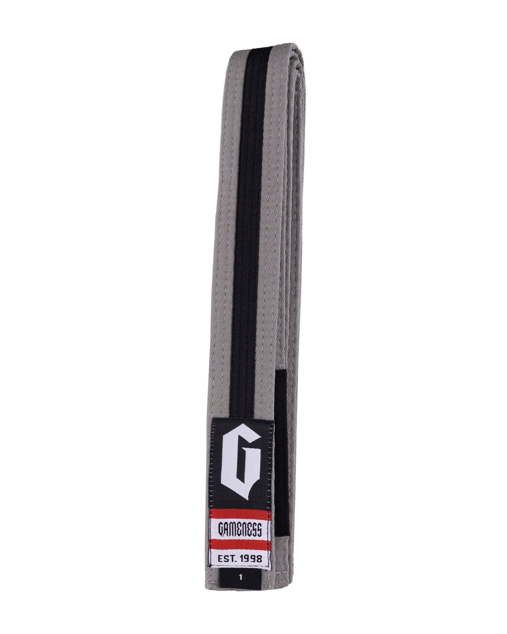 Gameness Youth Striped Pro Series Belt Grey Black