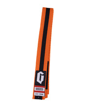 Gameness Youth Striped Pro Series Belt Orange Black