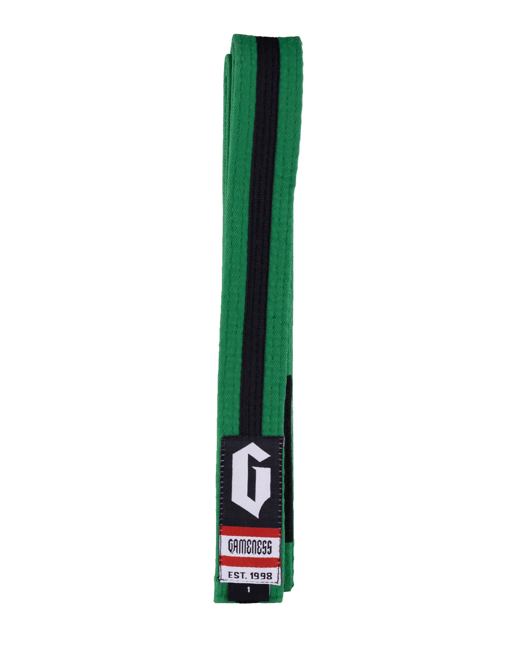 Gameness Youth Striped Pro Series Belt Green Black