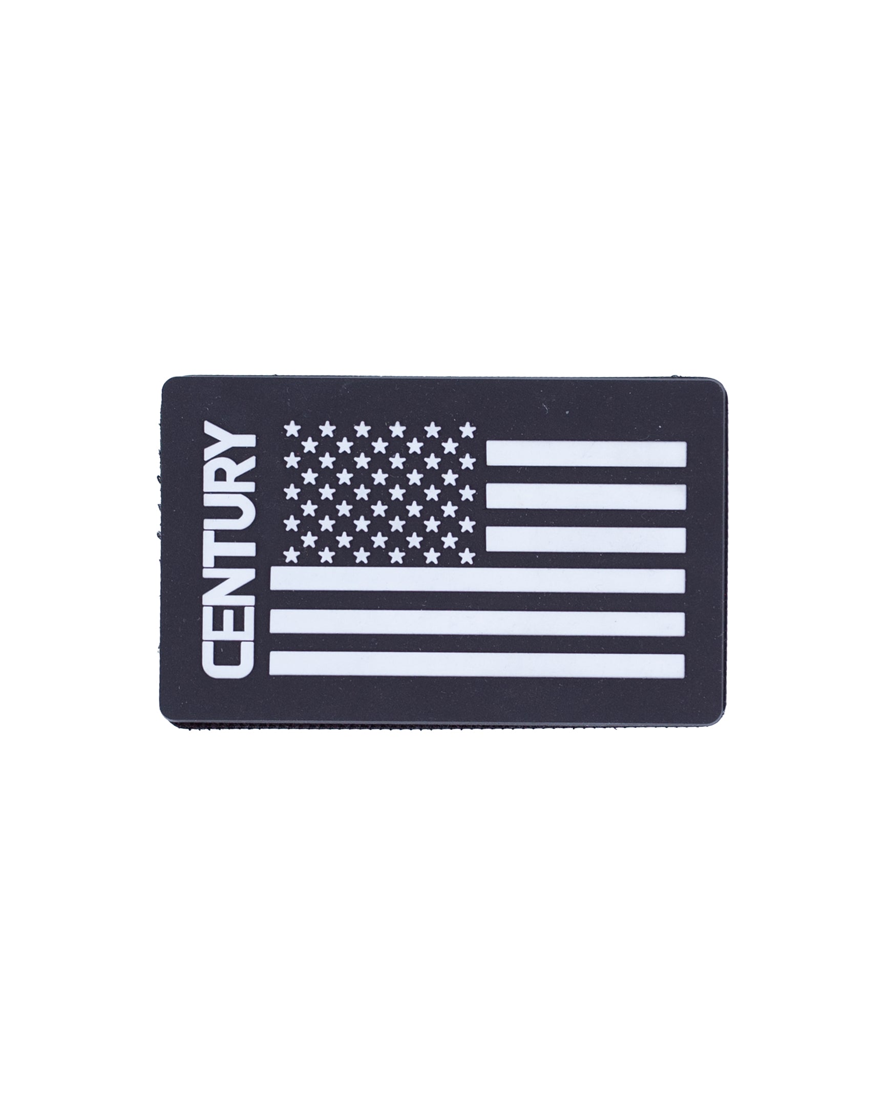 Century USA Flag Rubber Patch Black