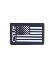 Century USA Flag Rubber Patch Black