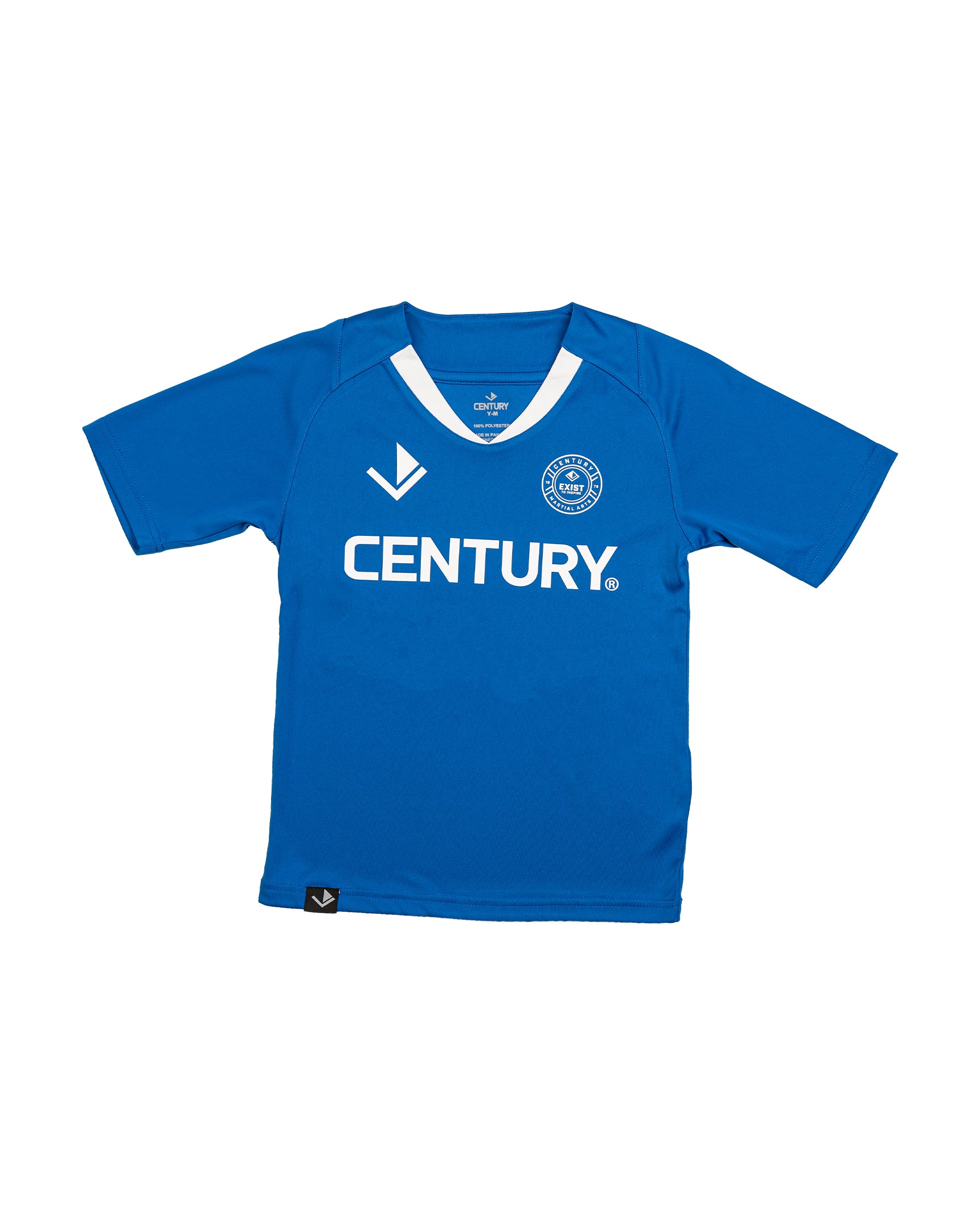 Youth V-Neck Training Tee Blue