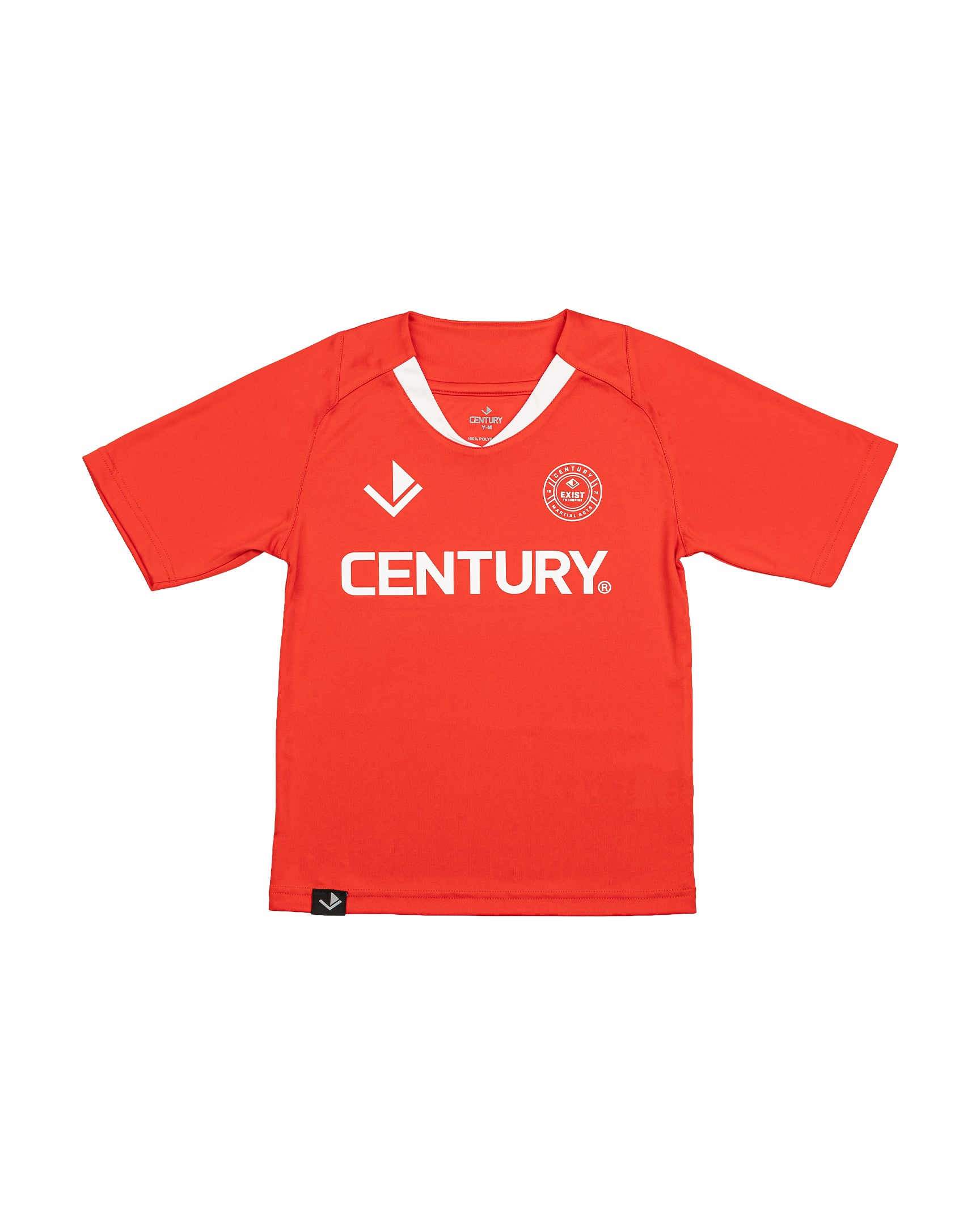 Youth V-Neck Training Tee Red