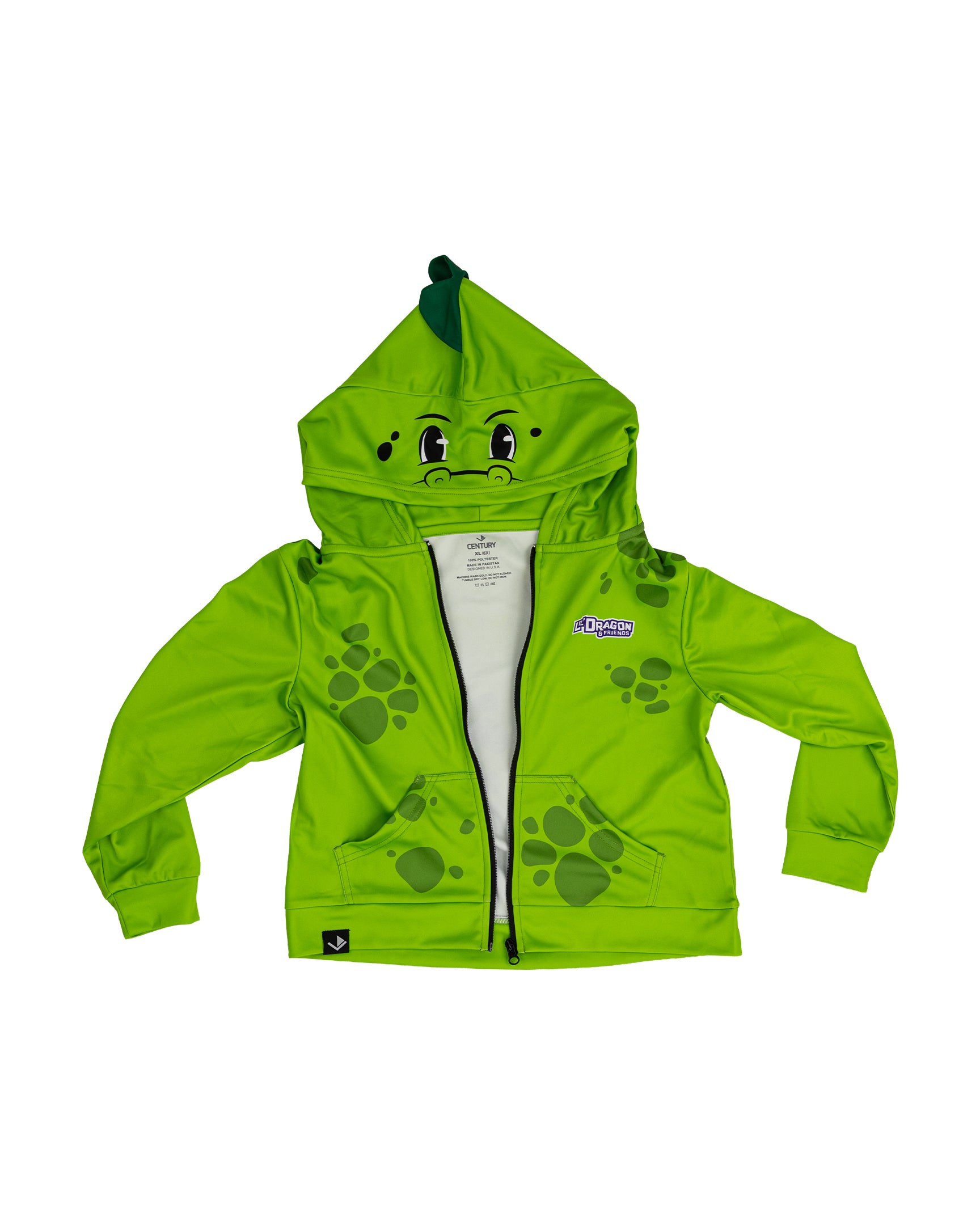 KIDS LIL DRAGON ZIP FRONT HOODIE