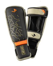 Brave Youth Shin Guard Black Sand Neon Orange