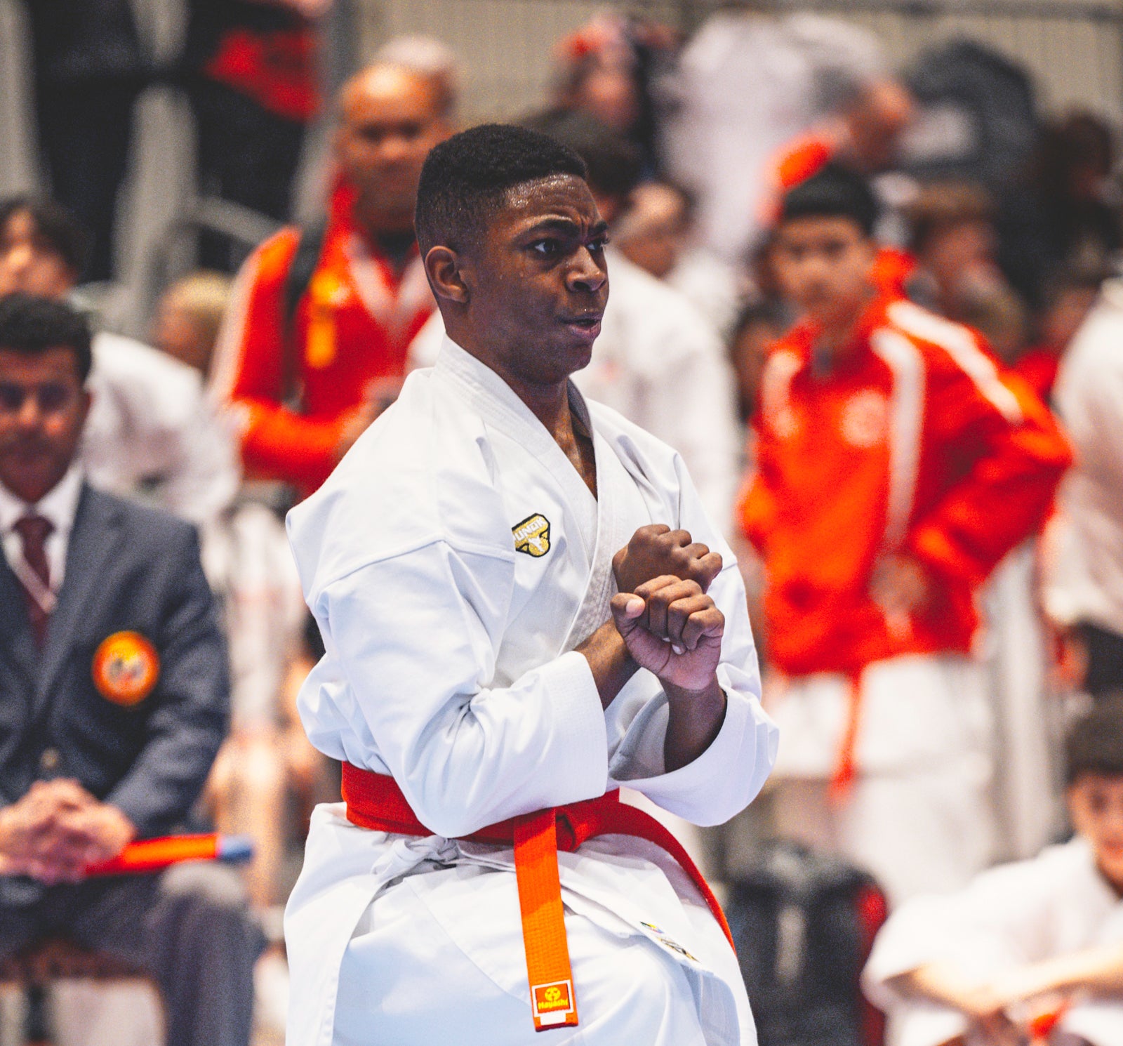 martial artist competing