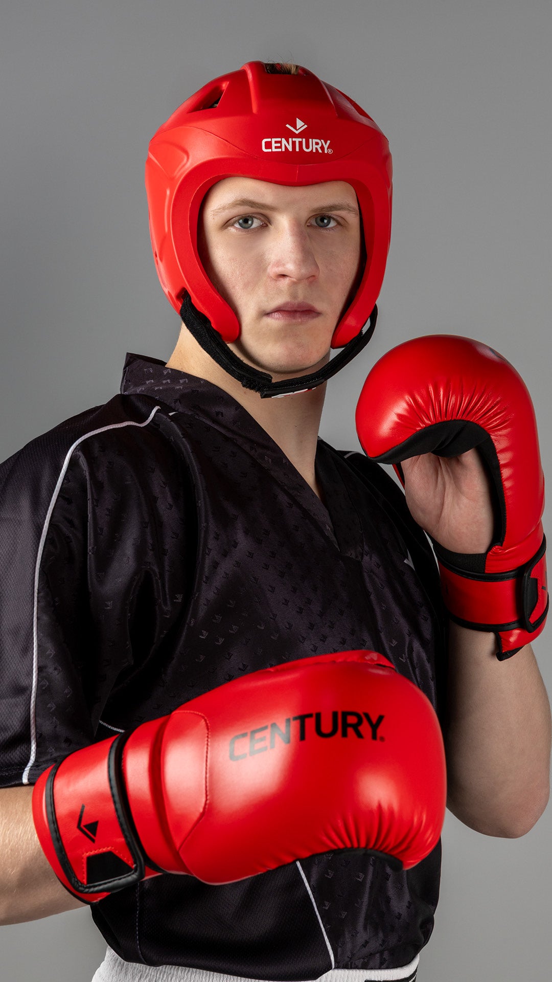 man wearing red wako drive gear