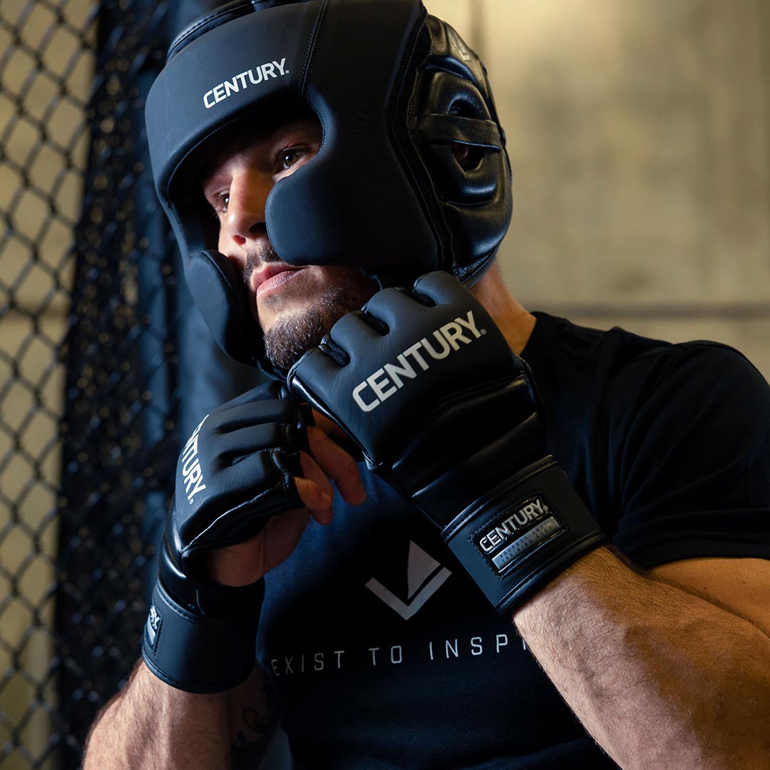 MMA student wearing Creed gear