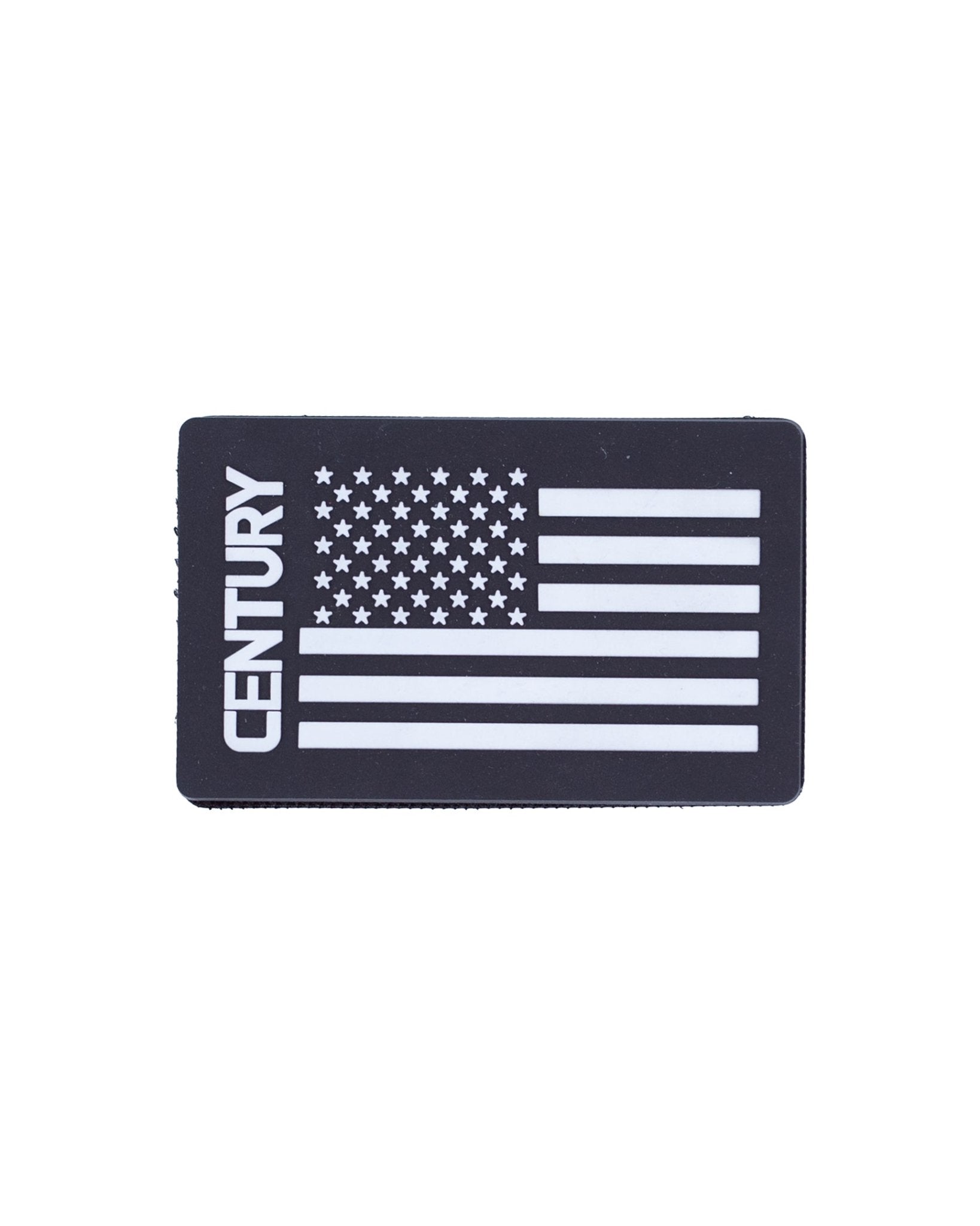 Century USA Flag Rubber Patch Black