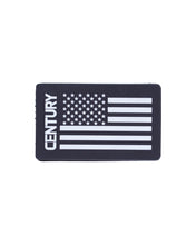 Century USA Flag Rubber Patch Black