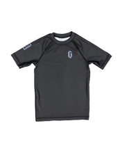 Gameness Boy's Short Sleeve Evreda Rash Guard Black Grey