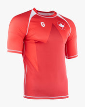 Gameness Canada Short Sleeve Rash Guard Red