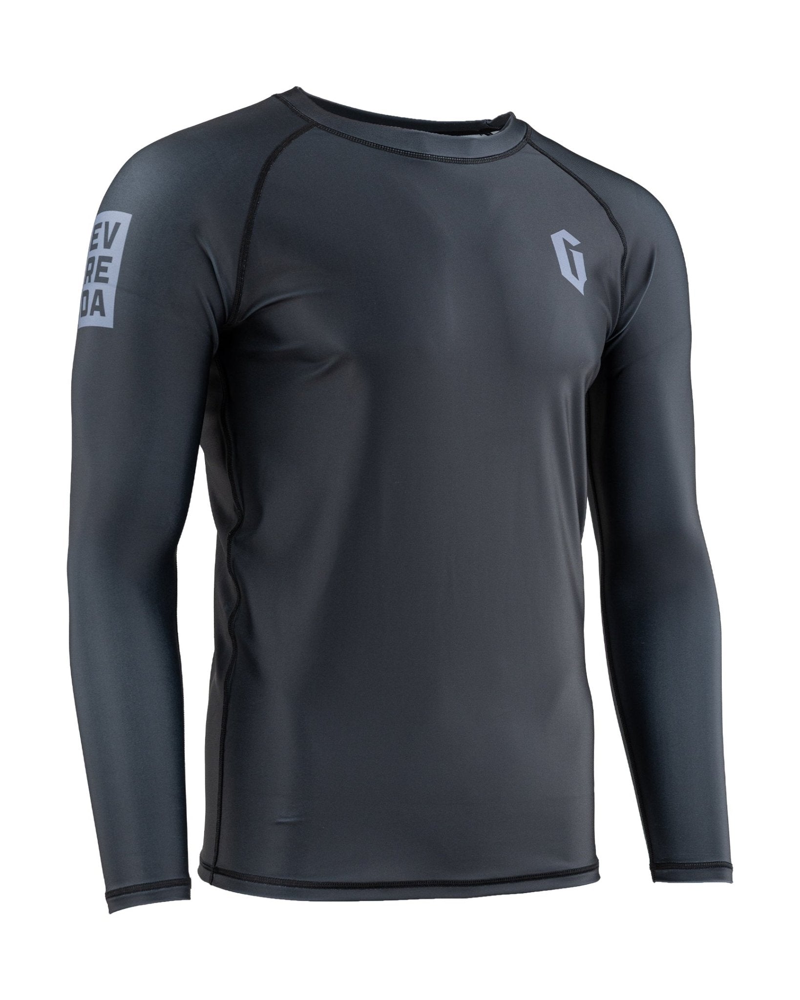 Gameness Men's Long Sleeve Evreda Rash Guard Black Grey