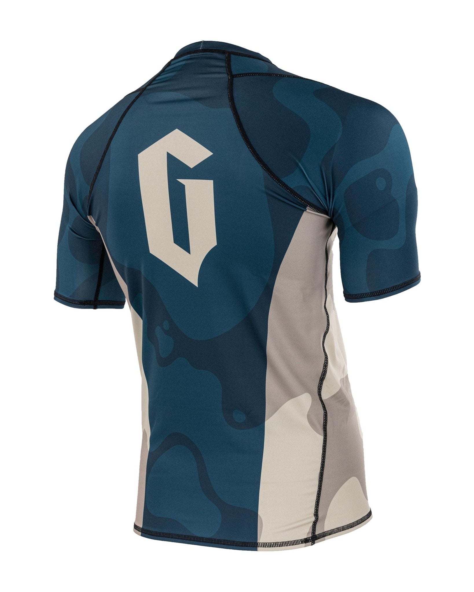 Gameness Mens Short Sleeved Meeting Of The Waters Rashguard