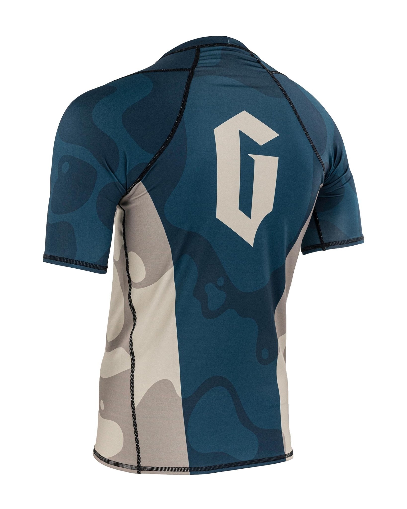 Gameness Mens Short Sleeved Meeting Of The Waters Rashguard