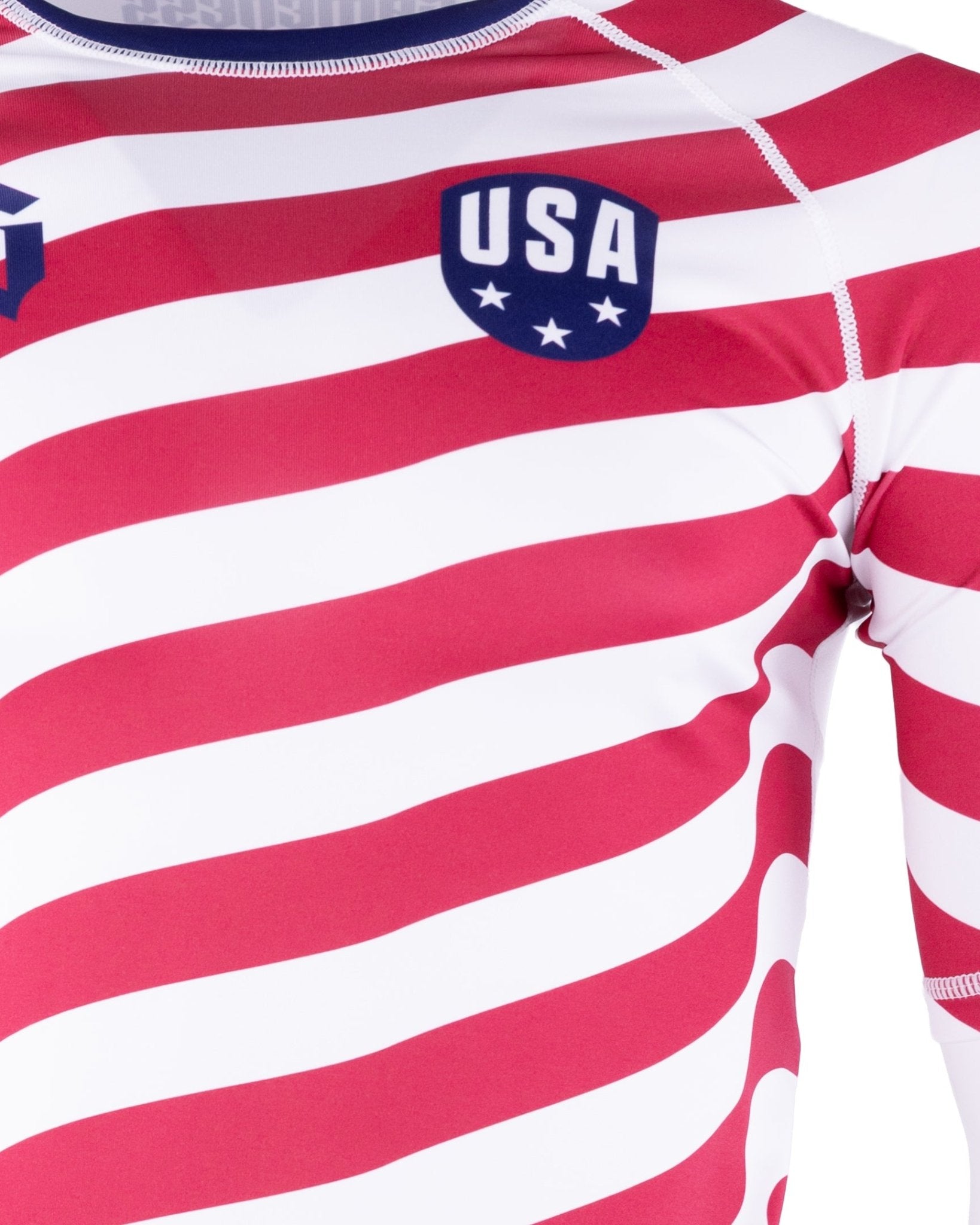 Gameness USA Stripes Short Sleeve Rash Guard