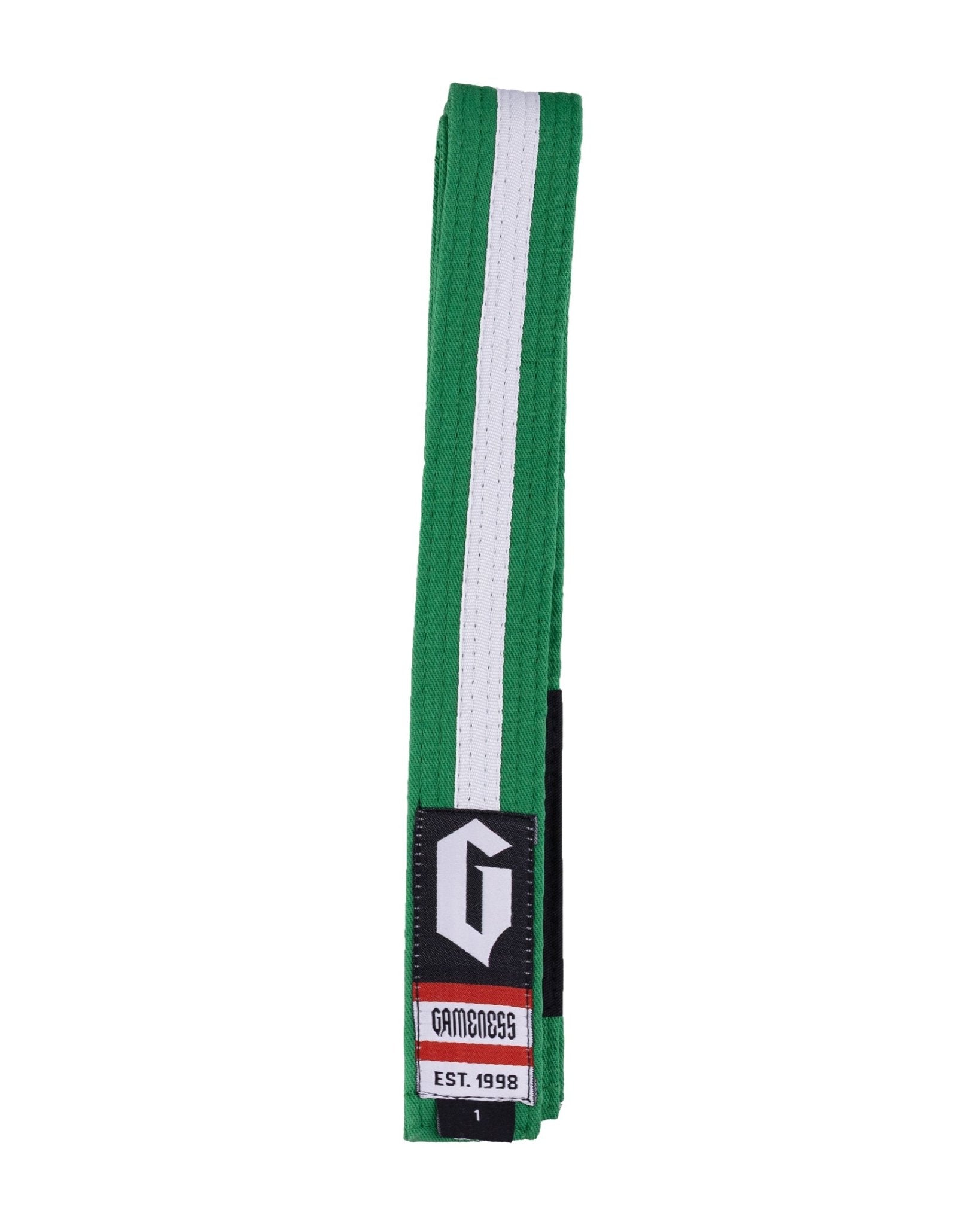 Gameness Youth Striped Pro Series Belt Green White