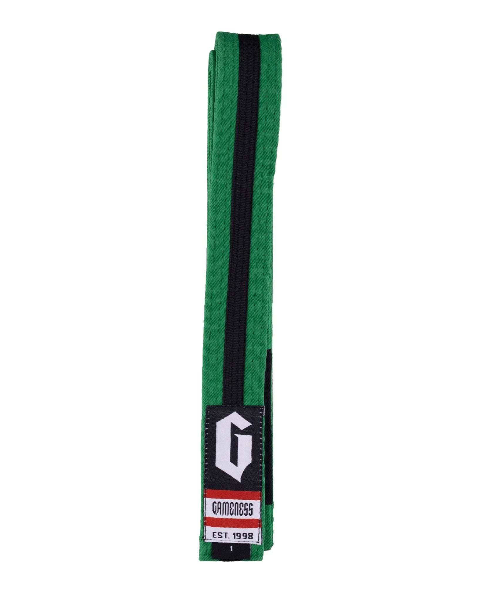 Gameness Youth Striped Pro Series Belt Green Black