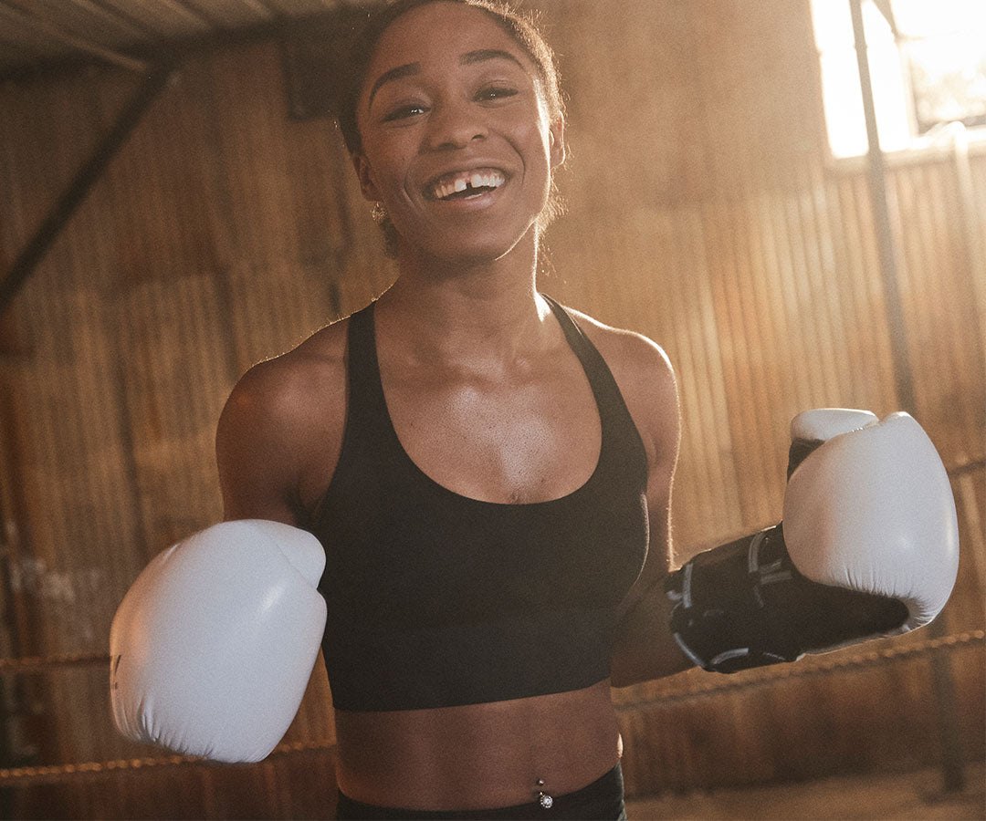 Boxer wearing gloves