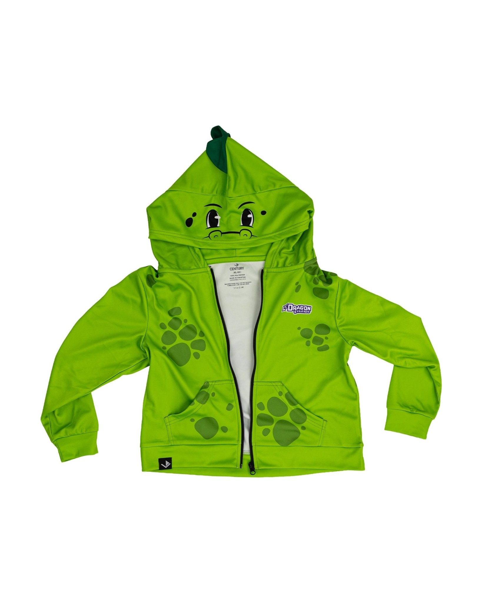 Kid's Lil' Dragon Front Zip Hoodie Dragon