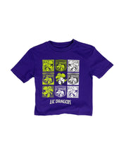 Kid's Lil' Dragon Multiprint Tee Purple