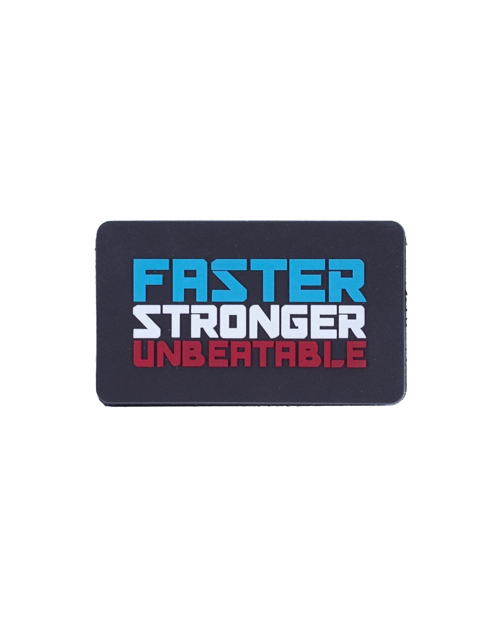Punok Faster Stronger Unbeatable Patch Black