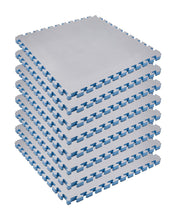 Reversible 1" Puzzle Mat Eight Piece Bundle - Grey/Black 1" Grey Black